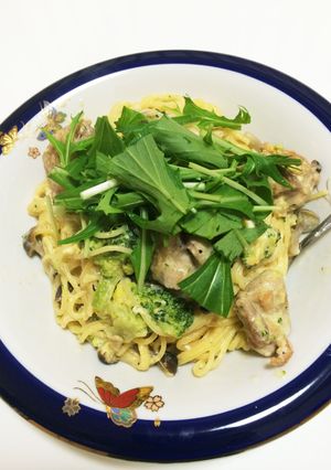 柚子胡椒パスタ カルボナーラ風-レシピのメイン写真