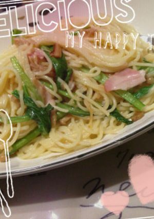 簡単和風クリームスパゲティ-レシピのメイン写真