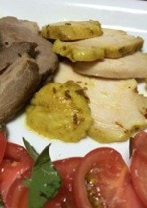 鶏肉 豚肉のスパイスコンフィ-レシピのメイン写真