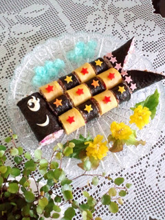 こどもの日♪こいのぼりのデコ巻き寿司-レシピのメイン写真