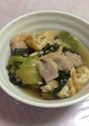 鶏肉と青梗菜の炊いたん-レシピのメイン写真