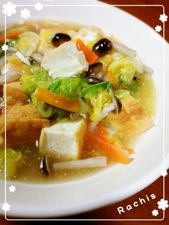 白菜と厚揚げの中華煮♪-レシピのメイン写真