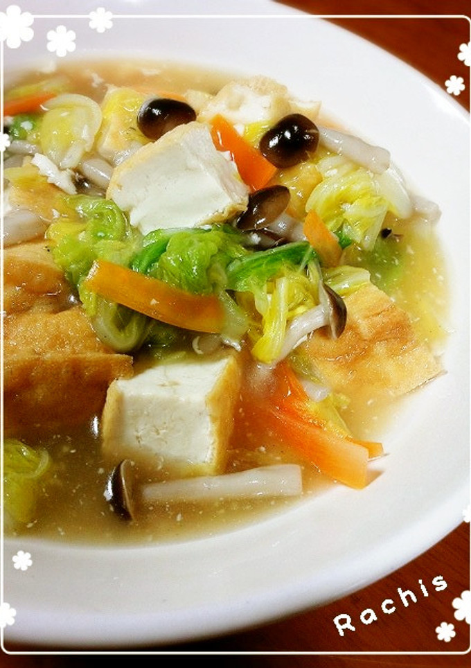 白菜と厚揚げの中華煮♪-レシピのメイン写真