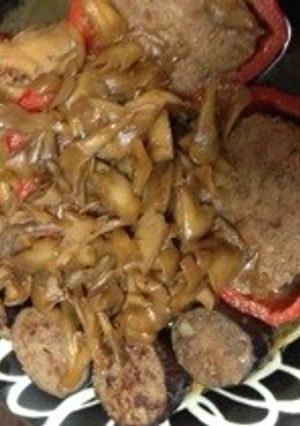 なすとパプリカの肉詰め-レシピのメイン写真