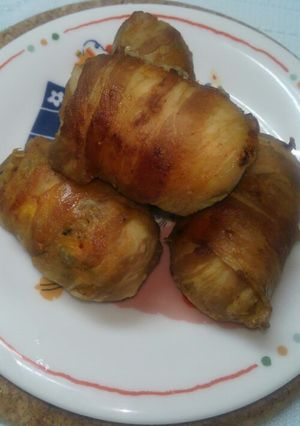 いりたまごを混ぜて☆肉巻きおにぎり♪-レシピのメイン写真