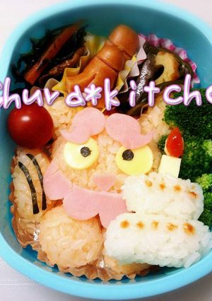 キャラ弁❈沖縄シーサーおにぎり-レシピのメイン写真
