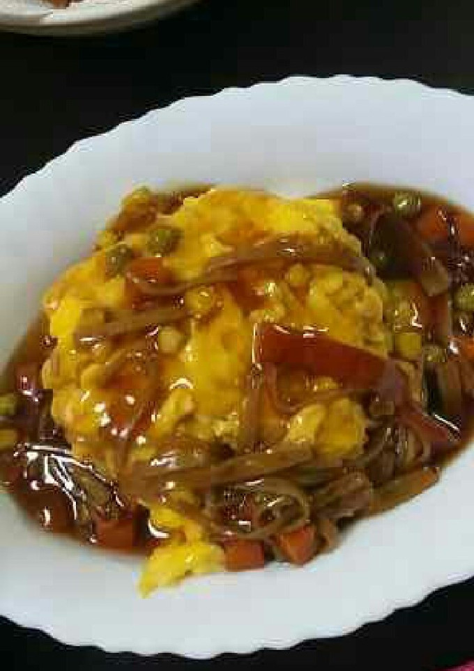 簡単♪とろとろカニ玉の天津飯-レシピのメイン写真