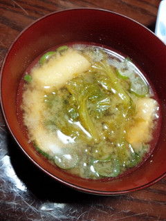 わさび菜の味噌汁-レシピのメイン写真
