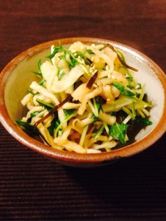 簡単一品!切干し大根と水菜のサラダ-レシピのメイン写真
