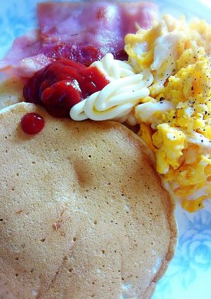 簡単！もちもちパンケーキ-レシピのメイン写真