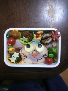 ピンクパンサーキャラ弁当-レシピのメイン写真