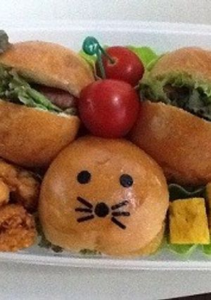 ねずみさん ♫ ロールパンサンド-レシピのメイン写真