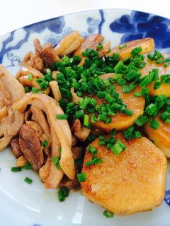 鶏長芋の醤油バター炒め煮♪-レシピのメイン写真