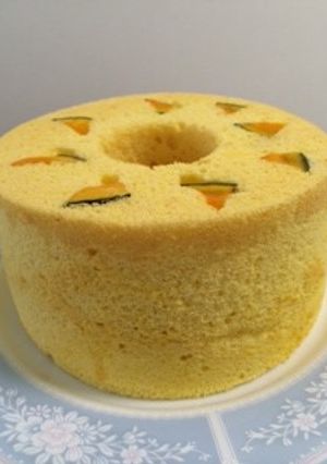 ノンオイル_かぼちゃシフォンケーキ-レシピのメイン写真