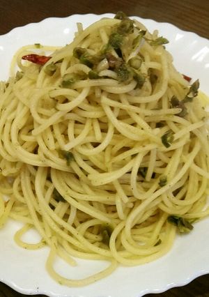 ふきのとうパスタ(麺ゆでor タイマー)-レシピのメイン写真
