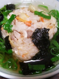 炊き込みご飯の残りで旨いだし茶漬け♪-レシピのメイン写真