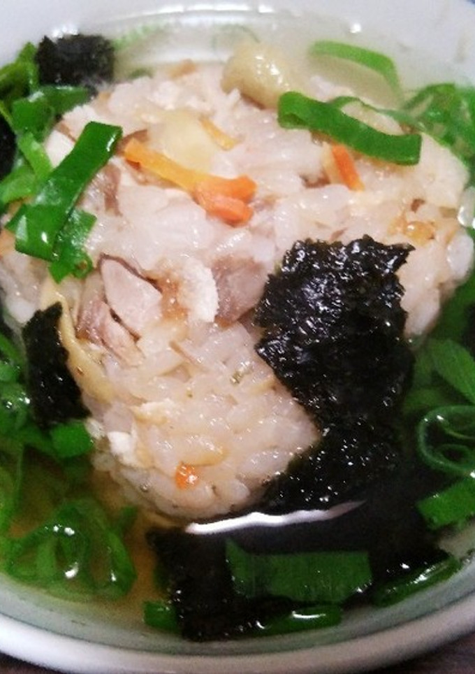 炊き込みご飯の残りで旨いだし茶漬け♪-レシピのメイン写真