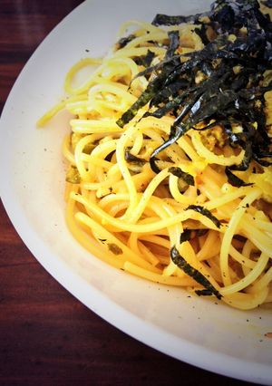 カルボナーラ風高菜パスタ-レシピのメイン写真