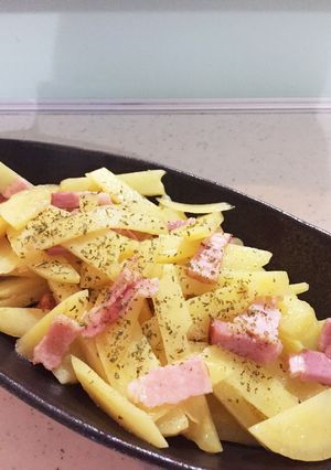 簡単！じゃかいもとベーコン炒め-レシピのメイン写真