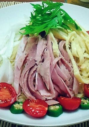 マルちゃん正麺で新タマネギ彩り冷やし中華-レシピのメイン写真