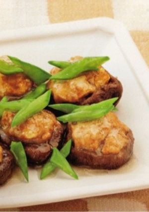 椎茸の肉詰め(あんかけ)-レシピのメイン写真