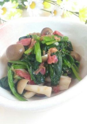 ほうれん草としめじのおひたし*梅おかか*-レシピのメイン写真