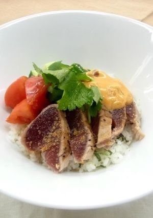 かつおのたたきコチュマヨ丼-レシピのメイン写真