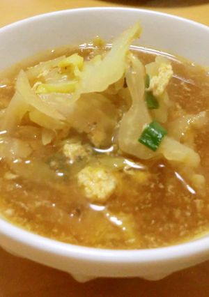 キャベツの卵スープ～にんにくトマト風味-レシピのメイン写真