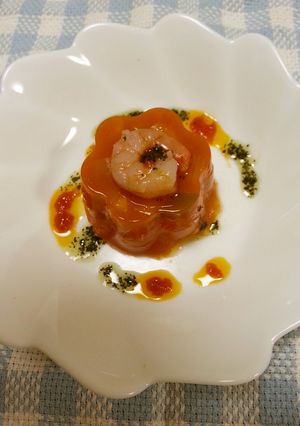 簡単♪ミネストローネ風寒天♪-レシピのメイン写真