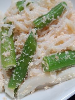 インゲンと白滝と蒲鉾の真砂和(たらこ炒)-レシピのメイン写真