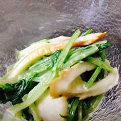 รูปของ 水菜とちくわのわさびマヨ