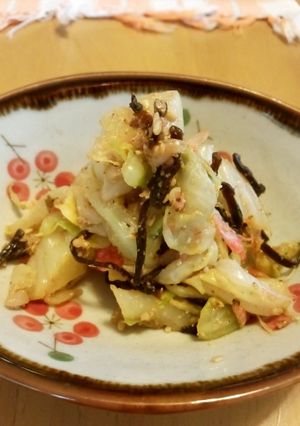 夕食にもう一品！お手軽キャベツの和え物-レシピのメイン写真