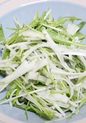 さっぱり ゆずドレで水菜と大根のサラダ-レシピのメイン写真