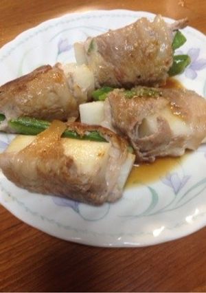 野菜の肉巻き・ニンニクポン酢ソースがけ-レシピのメイン写真
