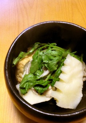 タケノコとクレソンの煮浸し-レシピのメイン写真