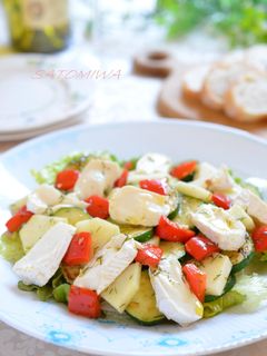 ズッキーニとカマンベール&林檎のサラダ☆-レシピのメイン写真