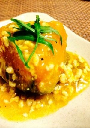 【20分】中華風♡カボチャ鶏そぼろ餡かけ-レシピのメイン写真