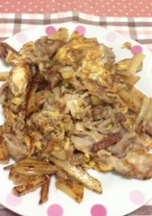 ジャガイモと、豚肉のにんにく醤油-レシピのメイン写真