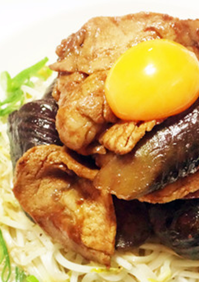 とろとろ茄子と豚肉の赤味噌炒め-レシピのメイン写真