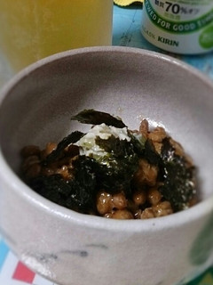 納豆とわさび漬けのおつまみ-レシピのメイン写真