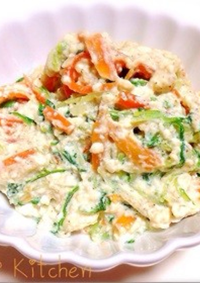 水菜とにんじんの白和え☆簡単-レシピのメイン写真