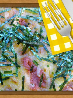とろろ焼きonたらこソース-レシピのメイン写真