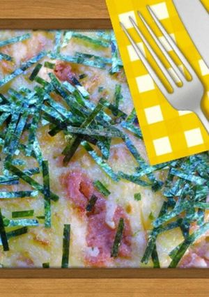 とろろ焼きonたらこソース-レシピのメイン写真