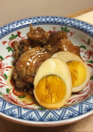手羽元とゆで卵の甘辛煮-レシピのメイン写真