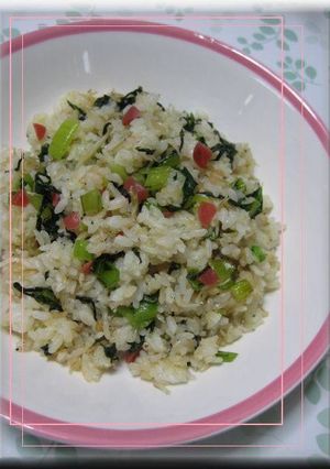 しらすと小松菜でカルシウム炒飯-レシピのメイン写真
