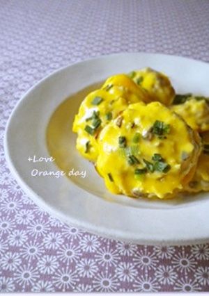 お弁当に♪鶏つくねの黄身焼き-レシピのメイン写真