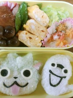 トゲニャンとウィスパー弁当（妖怪ウォッチ-レシピのメイン写真