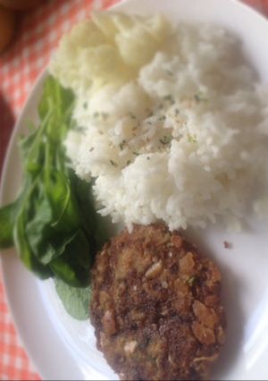 メンチカツのワンプレートランチ-レシピのメイン写真