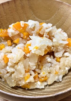 野菜嫌いにも!時短炊き込みご飯(離乳食)-レシピのメイン写真
