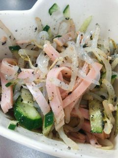 白滝ともやしのサラダ(ごま風味)-レシピのメイン写真